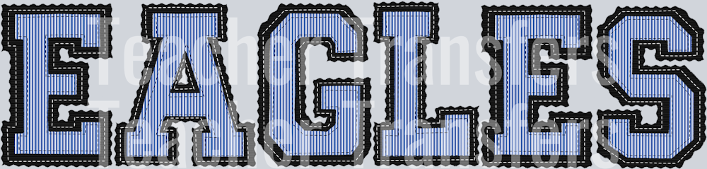 THE PREPSTER EAGLES ROYAL BLACK ONE LINE