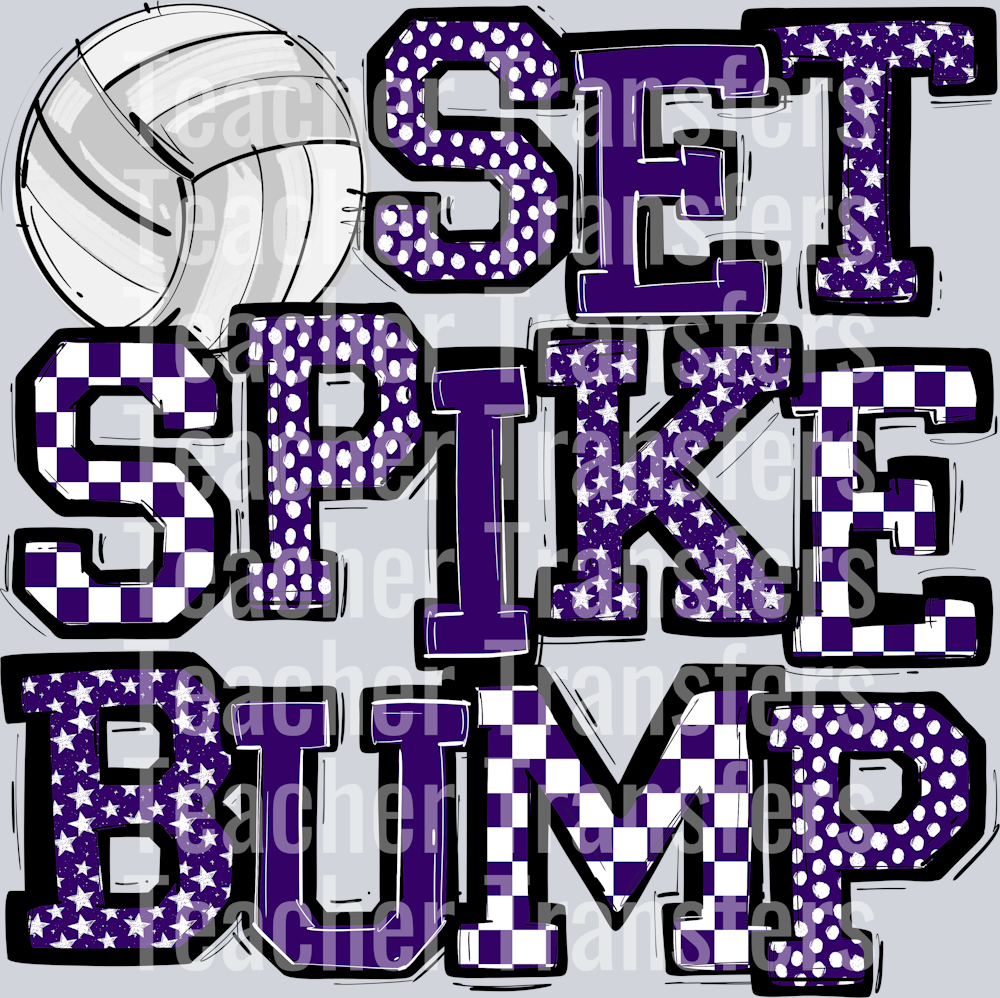 PURPLE SET SPIKE BUMP