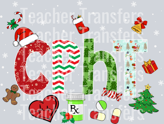 Pharmacy Technician Christmas Shirt CPhT Xmas Pajama Sweatshirt