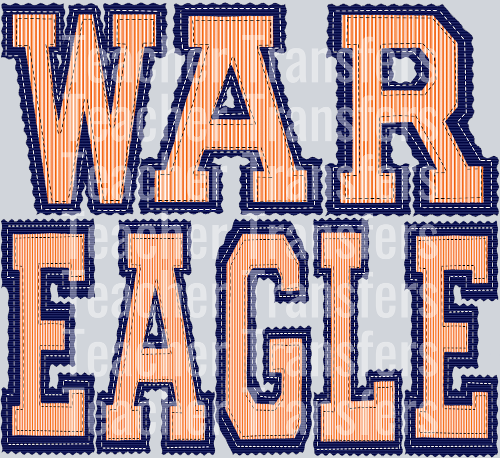 THE PREPSTER WAR EAGLE ORANGE NAVY