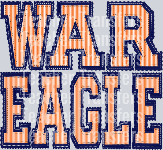 THE PREPSTER WAR EAGLE ORANGE NAVY
