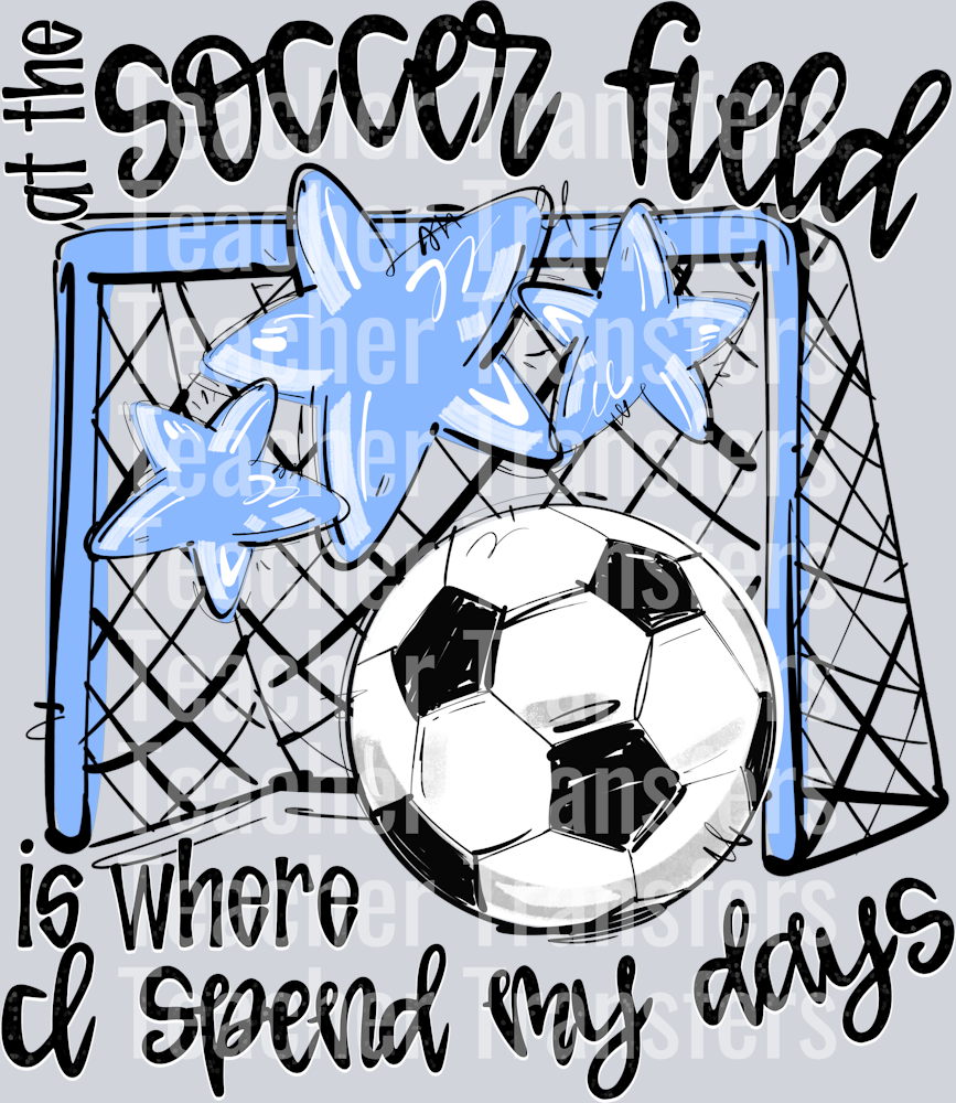 COLUMBIA AT THE SOCCER FIELD IS WHERE I SPEND MY DAYS