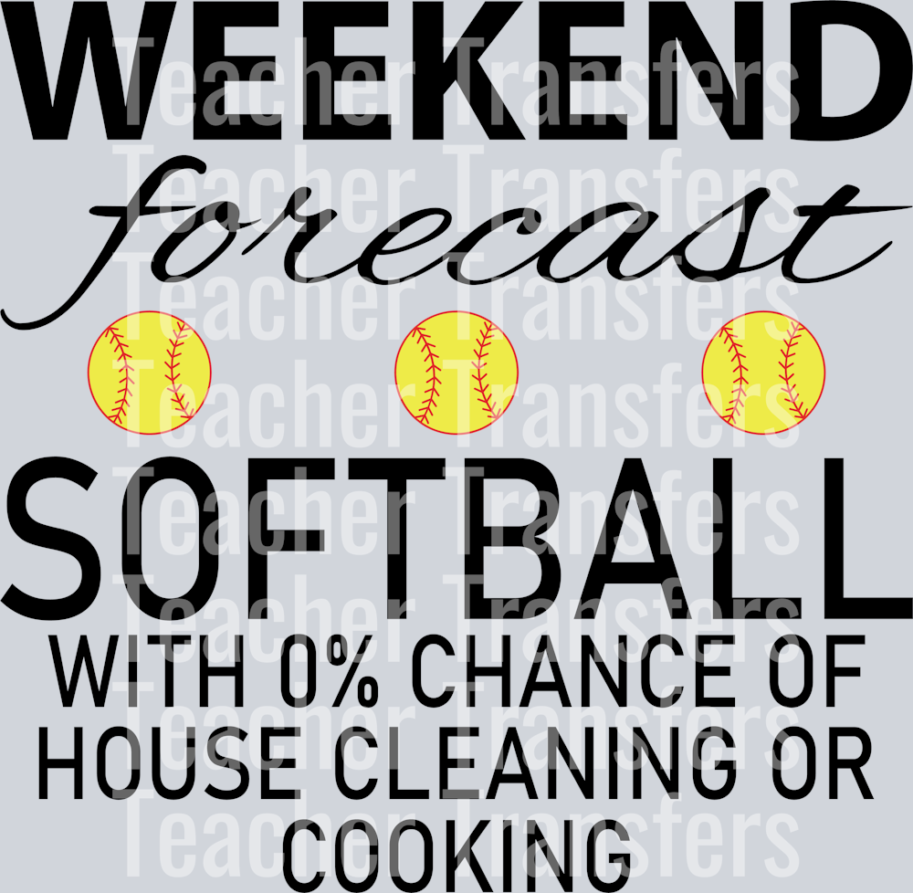 Softball Weekend Forecast Black