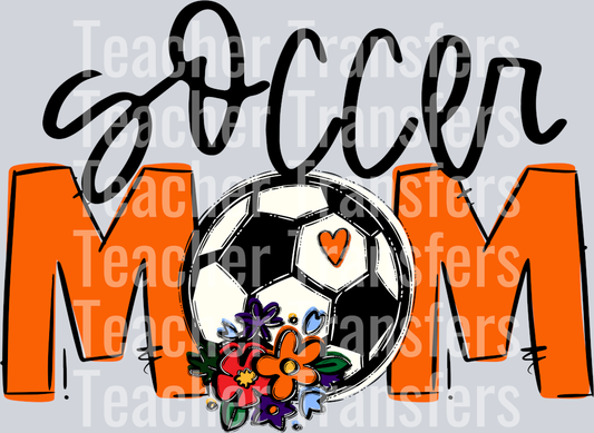 Soccer Mom Orange Flowers