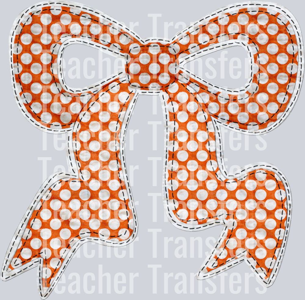 QUILTED BOW ORANGE