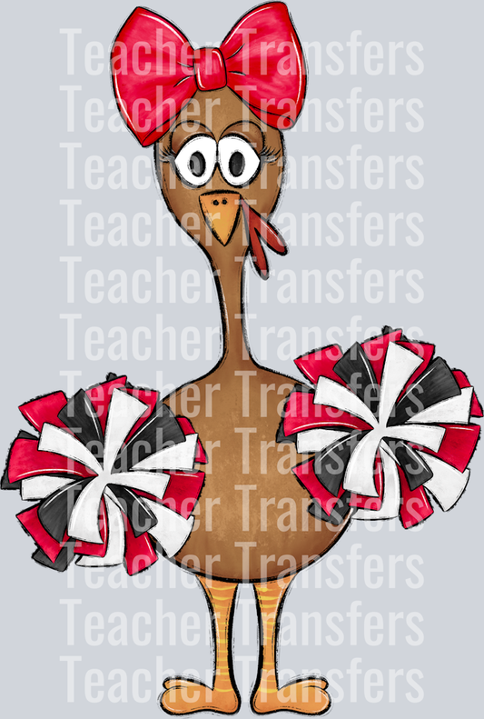 Turkey Family Set RED cheer