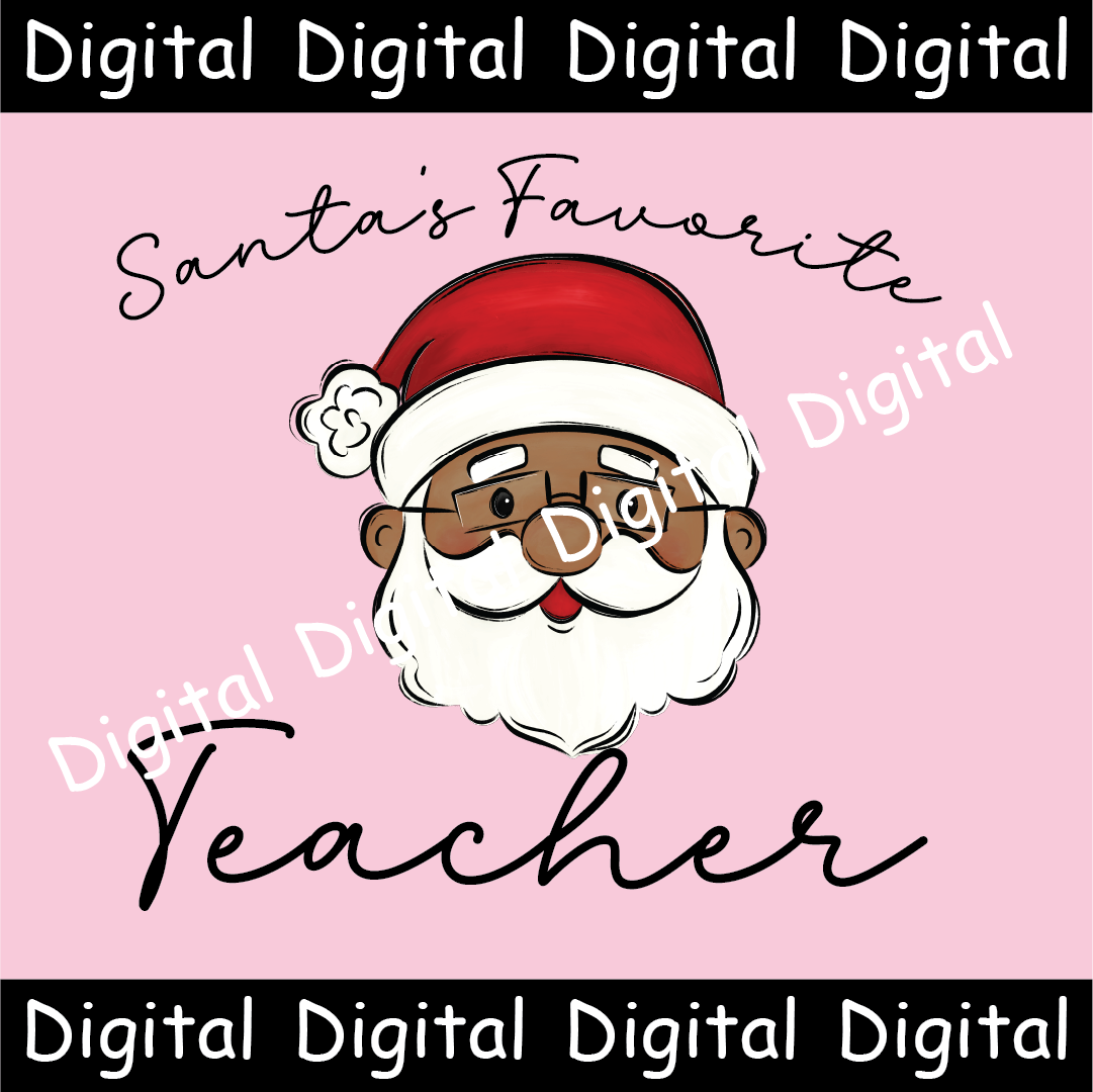 Santa's Favorite Teacher Dark