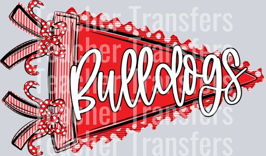 PREPSTER PENNANT TEAMS BULLDOGS RED