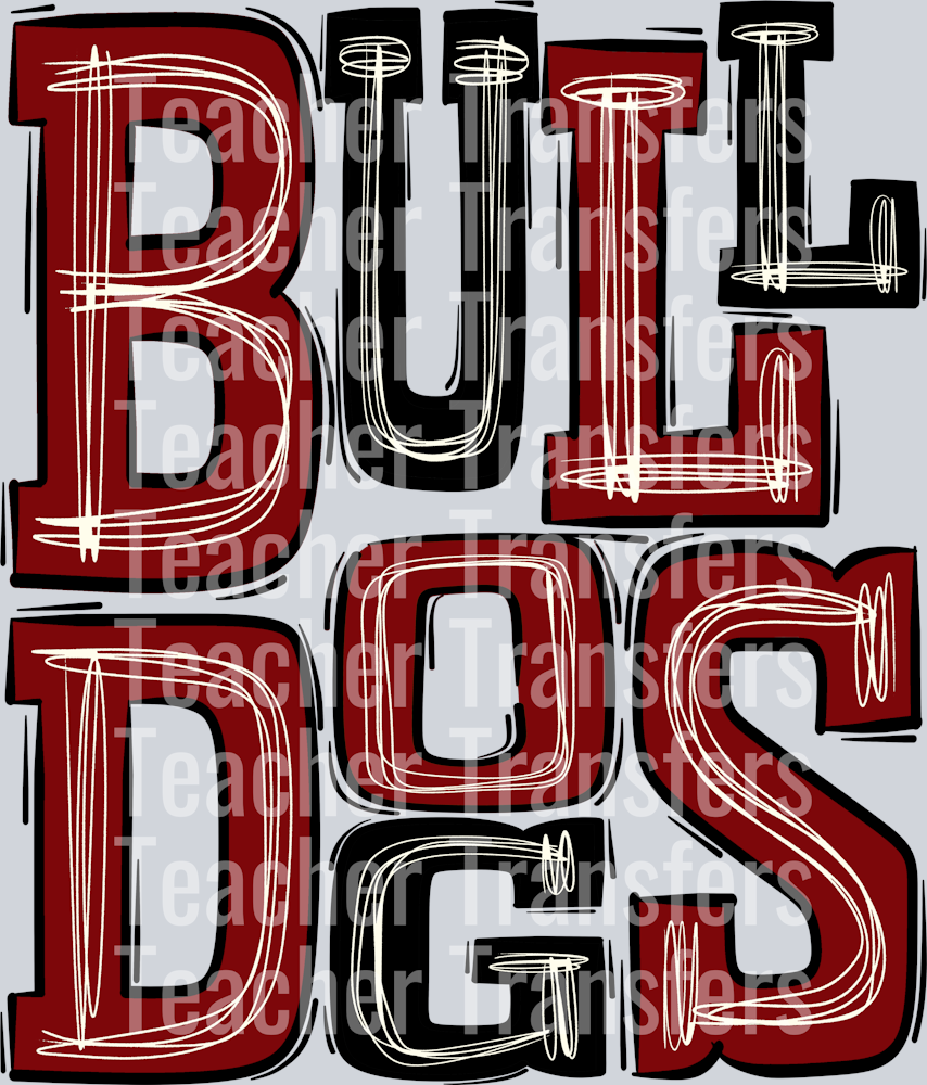 Bulldogs Cardinal and Black