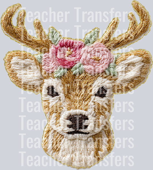 French Knot Deer