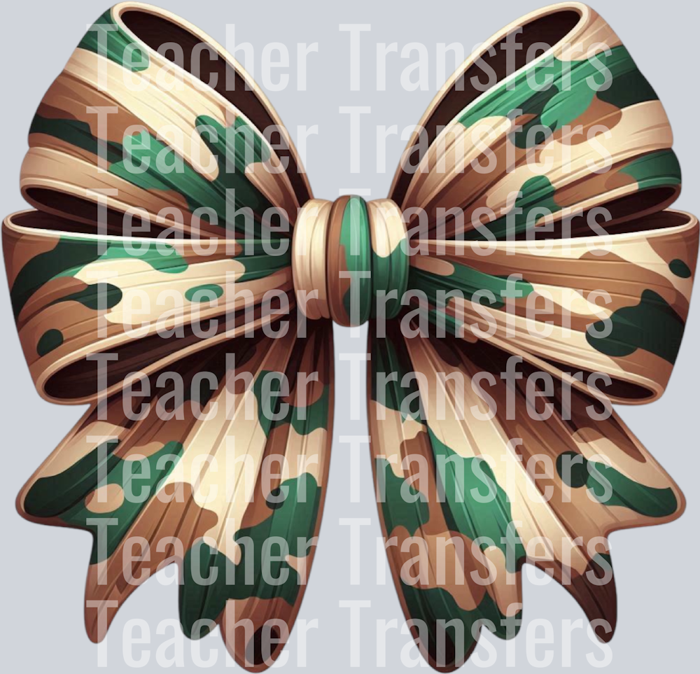 Camo Camouflage Coquette Bow Hunting PNG (11)