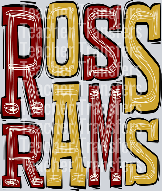 ROSS RAMS-MAROON-GOLD