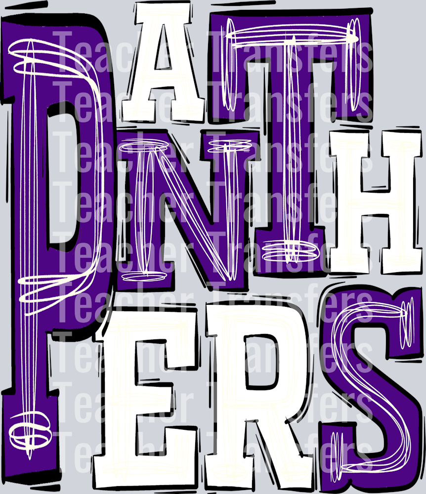 Panthers Purple White