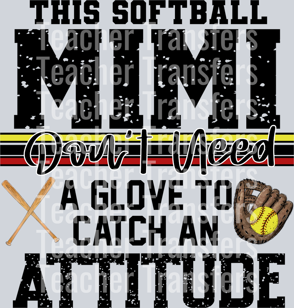 This Softball Mimi don’t need a glove  2