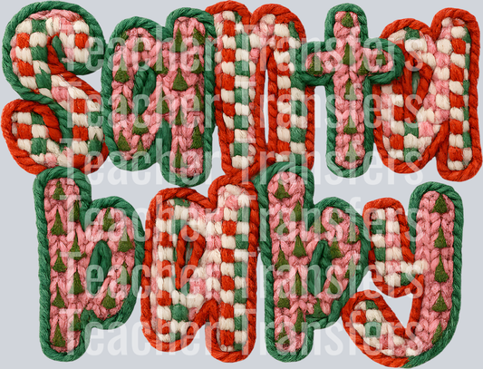 SANTA BABY FAUX YARN