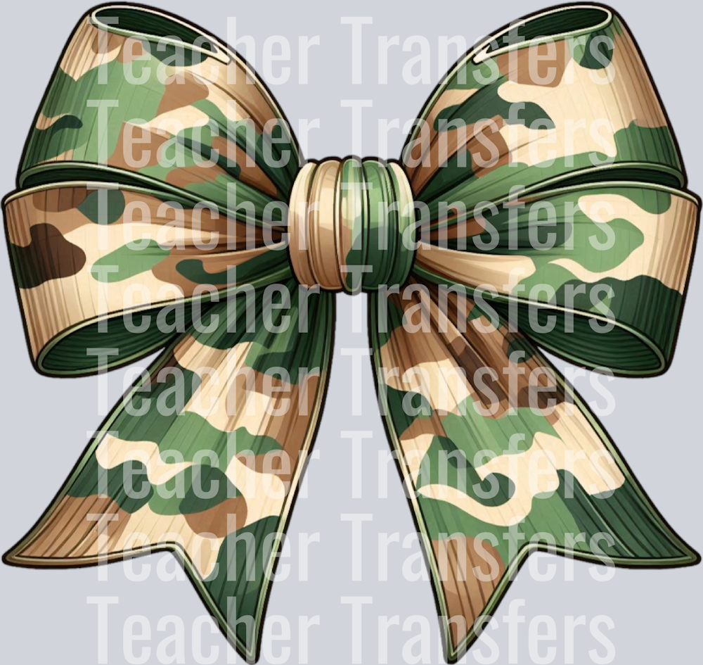 Camo Camouflage Coquette Bow Hunting PNG (22)