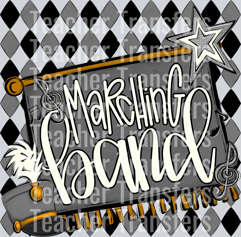MARCHING BAND ARGYLE GRAY
