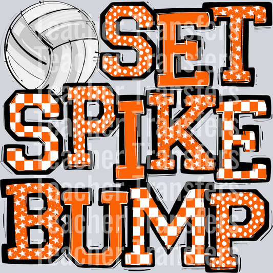 ORANGE SET SPIKE BUMP