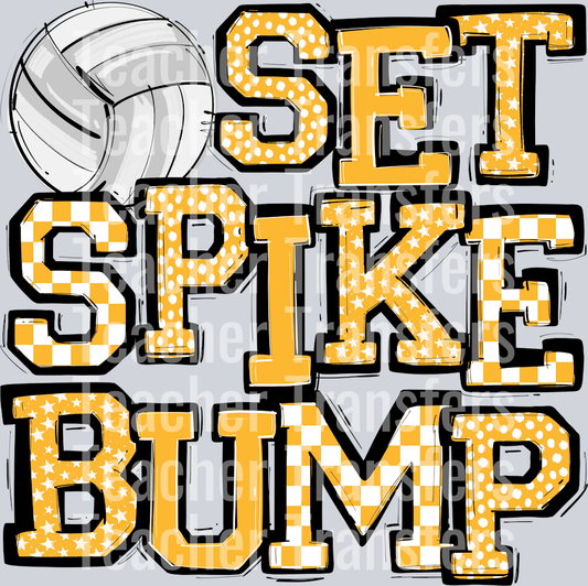 YELLOW SET SPIKE BUMP