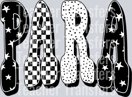 PARA BLACK CHECKERED