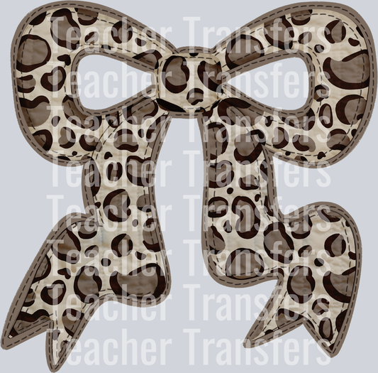 QUILTED BOW LEOPARD