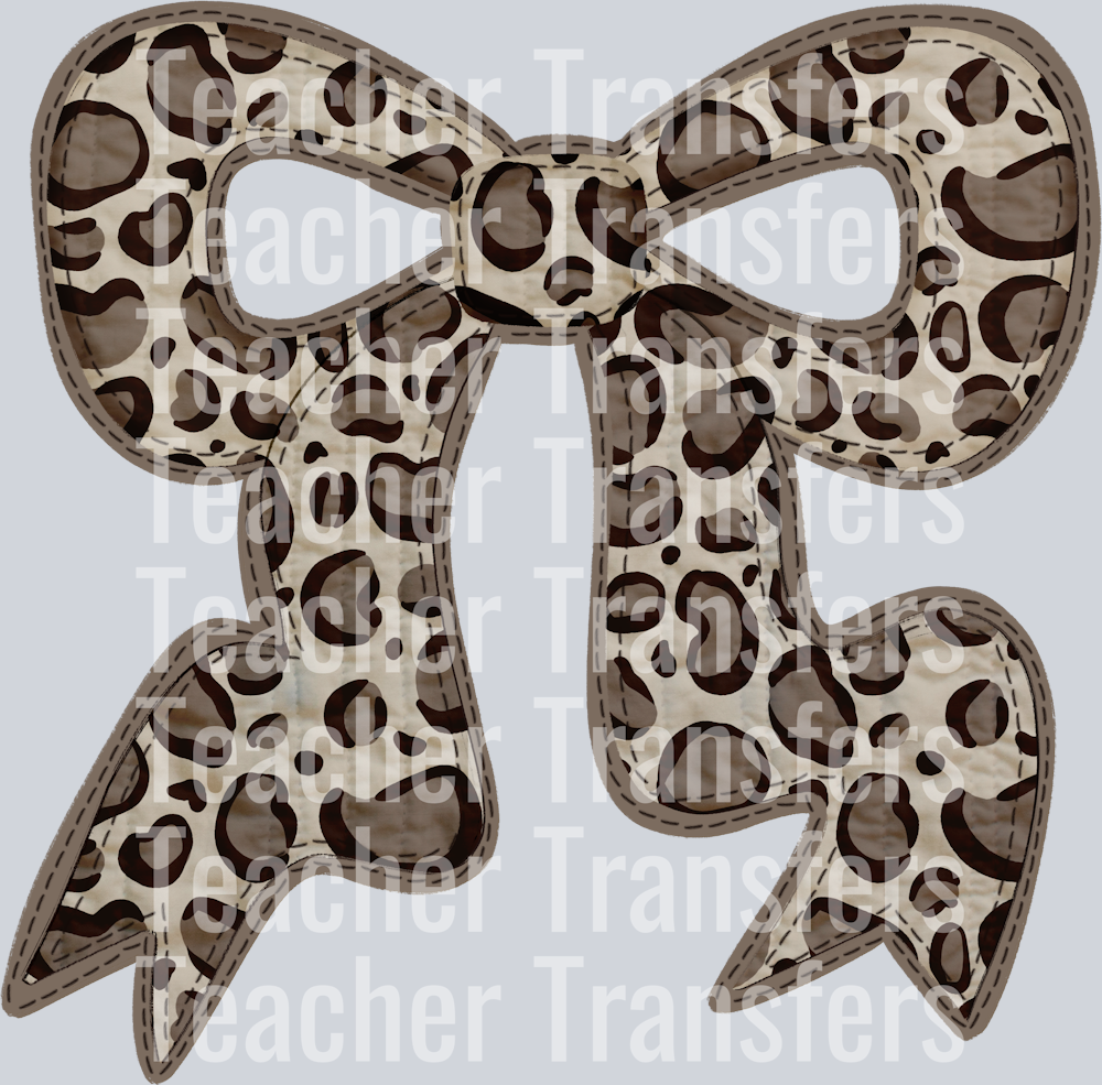QUILTED BOW LEOPARD