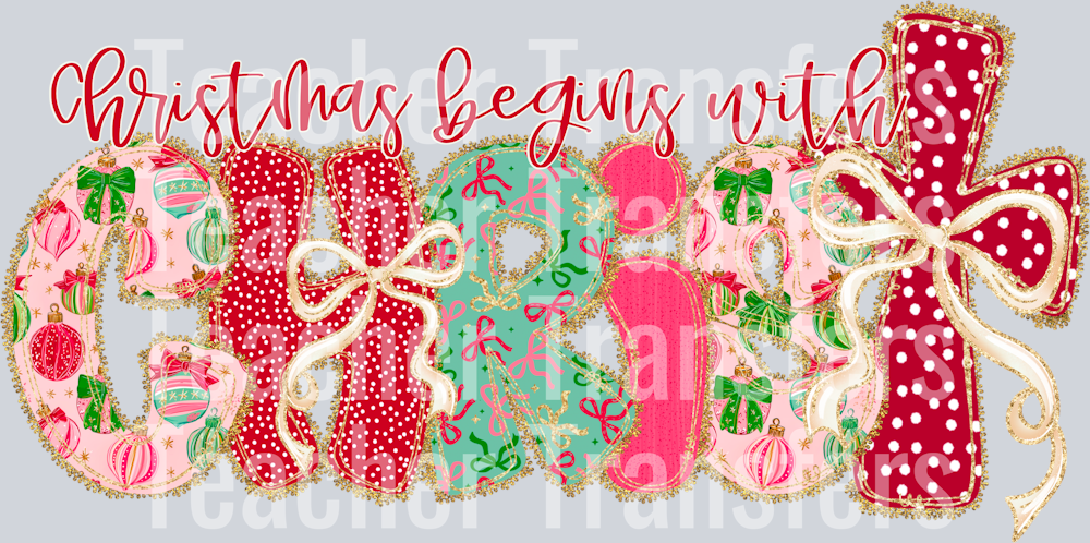 ChristmasBowLace Christ