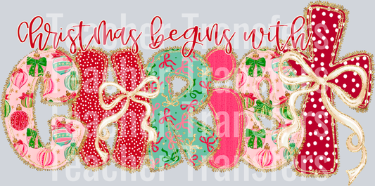 ChristmasBowLace Christ