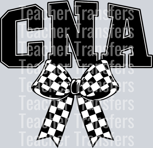 CNA CHECKERED BOW