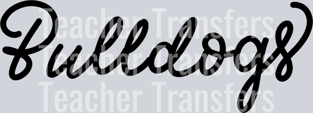 Hand Lettered Bulldogs