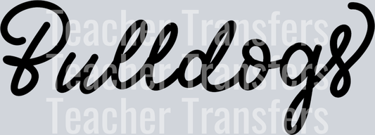 Hand Lettered Bulldogs