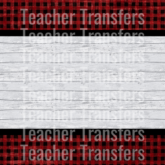 Ornament Background - Wood and Buffalo Check