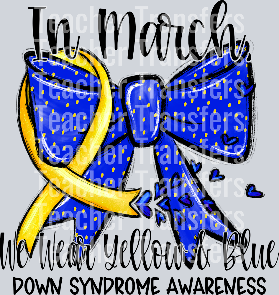 DownSyndromeAwarenessMarchBlk
