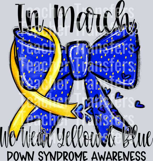 DownSyndromeAwarenessMarchBlk