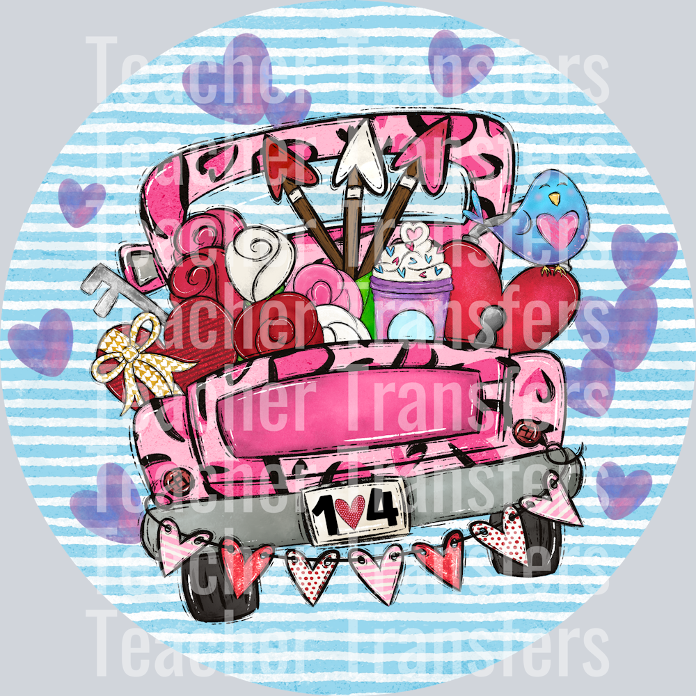 Valentine Truck Door Hanger
