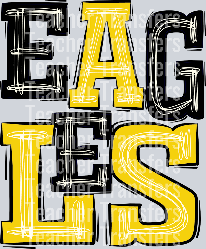Eagles Yellow and Black