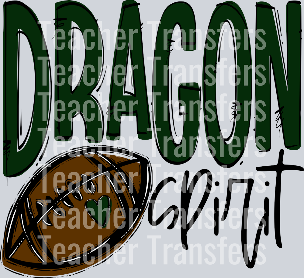 Team Go Spirit DRAGON FOOTBALL DARK GREEN