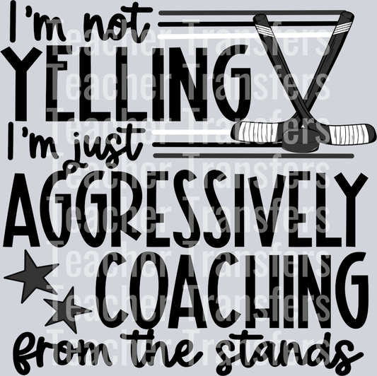 Aggressively coaching hockey