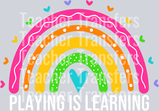 Playing is Learning Early Childhood Education ECE Teacher T-Shirt