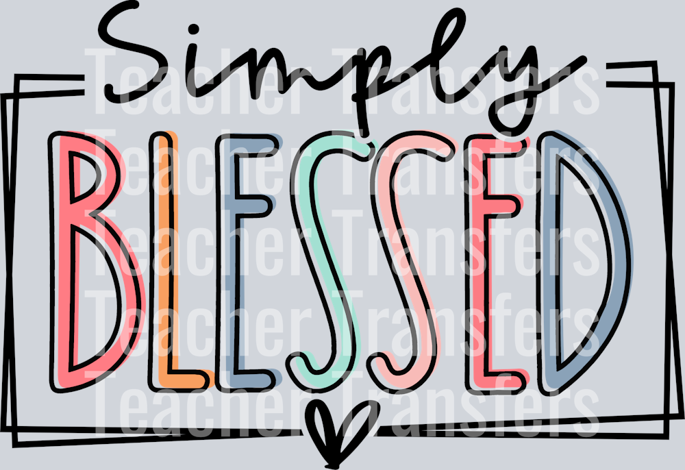 836-4SimplyBlessedChristianJesusInspirationalMotivationalLight