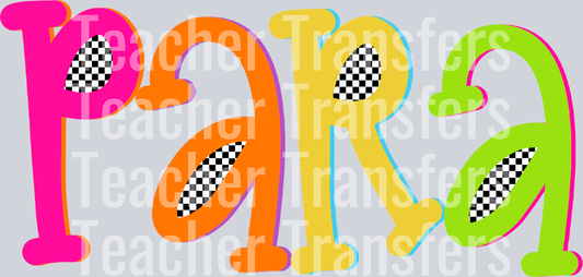 PARA COLORFUL CHECKERED