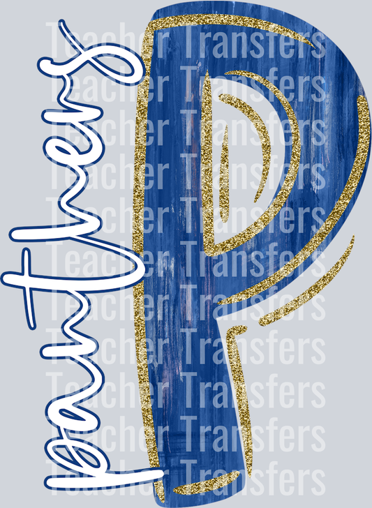 Panthers P Blue Gold