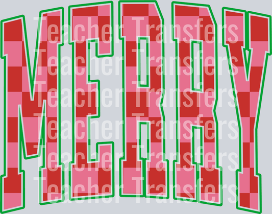 MERRY CHECKERED
