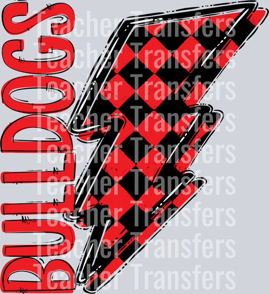 Team Go Bolt Bulldogs Red Black