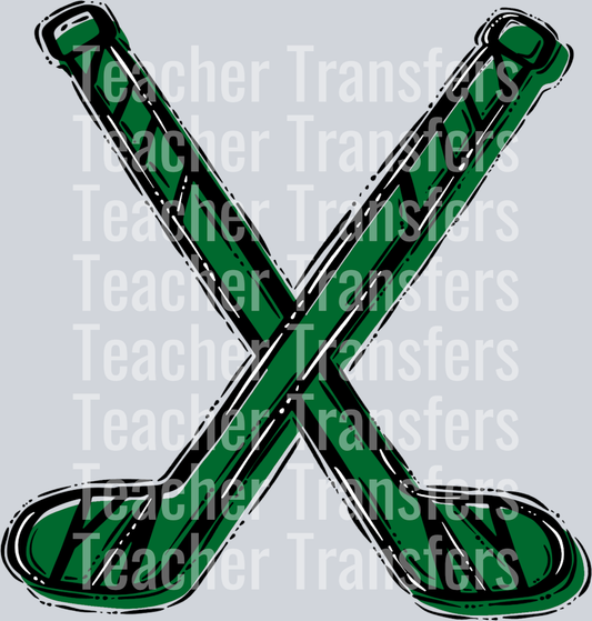 Hockey Sticks Kelly Green