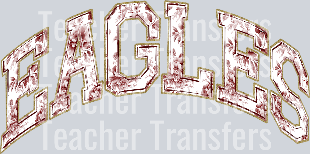 EAGLES MAROON TOILE