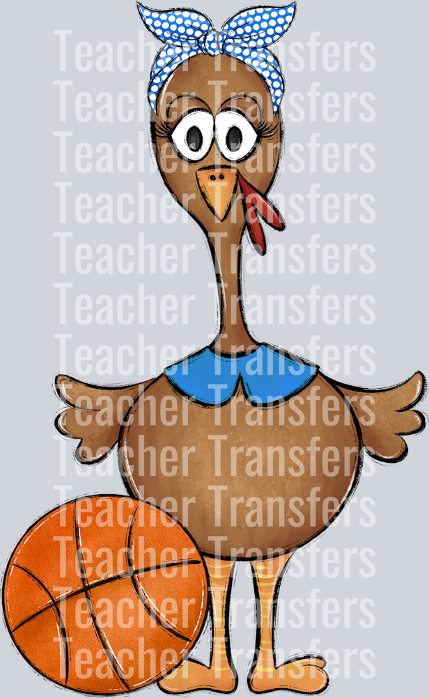 Turkey Family Set Girl Blue BASKETBALL