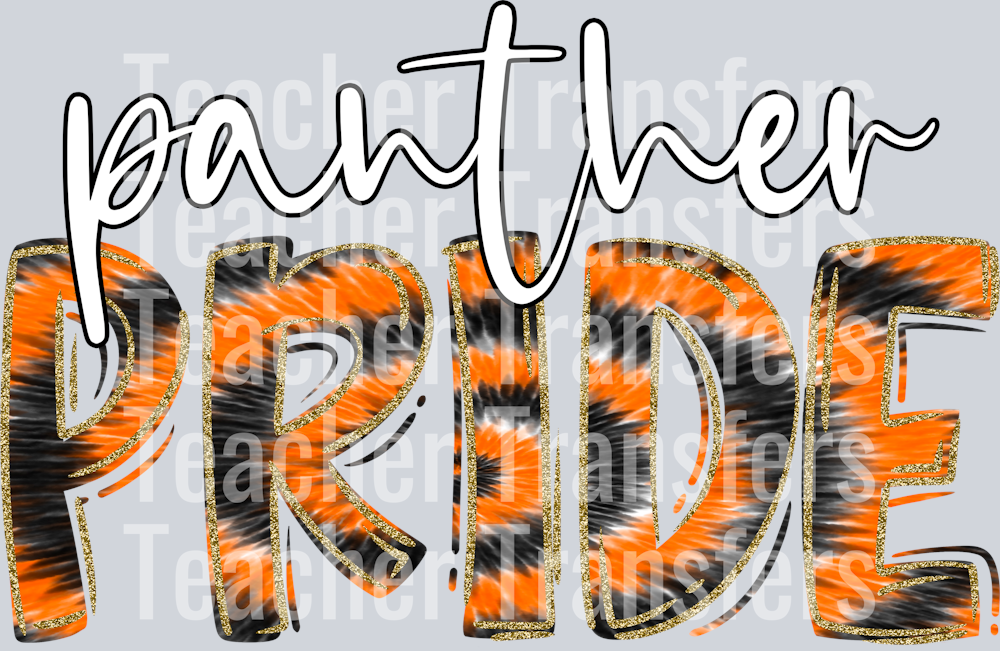 Panther Pride Orange Tie Dye