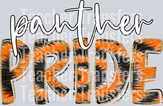 Panther Pride Orange Tie Dye