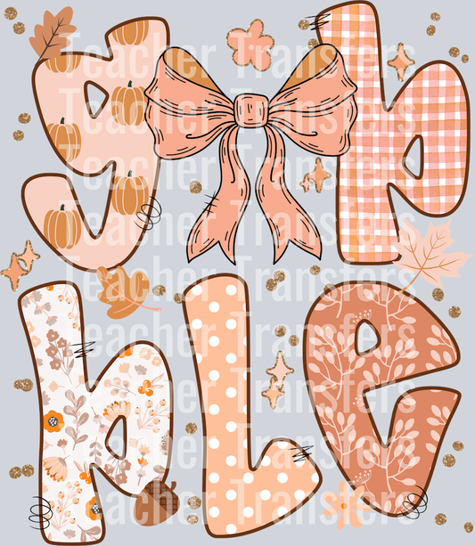 GOBBLE WORD ART